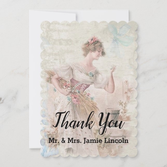Vintage Thank You Card (Front)