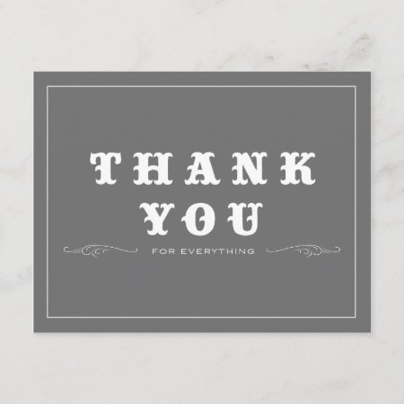 Vintage Thank You Double-sided