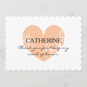 Vintage Thank you for being my maid of honor cards