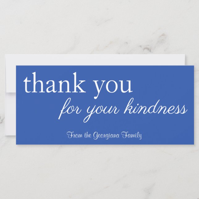 Vintage "thank you for your kindness" Card (Front)