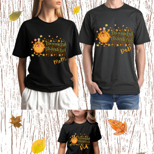 Vintage Thankful Turkey Thanksgiving AI Design T-Shirt
