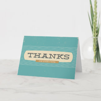 Vintage Thanks Thank You Card