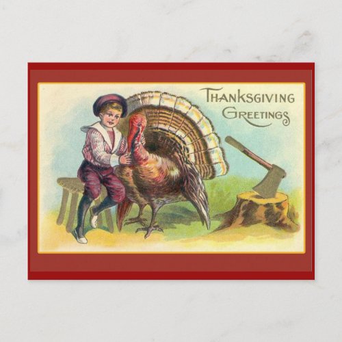 Vintage Thanksgiving Art Greeting Cards