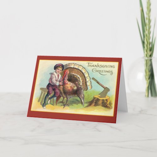 Vintage Thanksgiving Art Greeting Cards