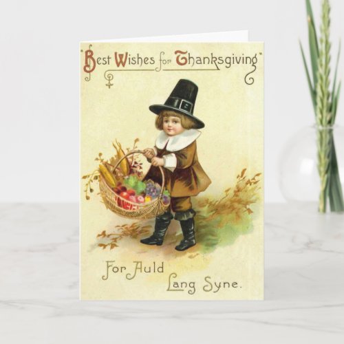 Vintage Thanksgiving Card