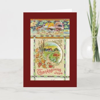 Vintage Thanksgiving Card by vintagecreations at Zazzle