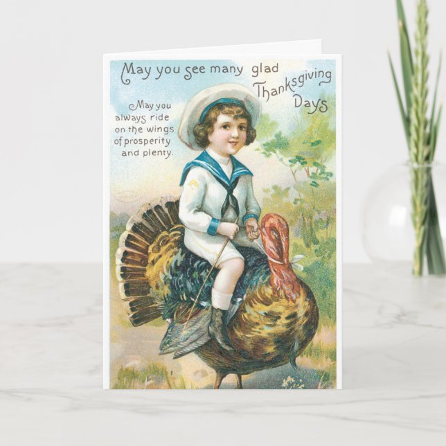Vintage Thanksgiving Card (Front)