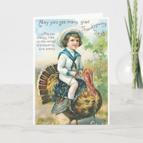 Vintage Thanksgiving Card