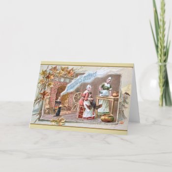 Vintage Thanksgiving Card by Vintage_Obsession at Zazzle