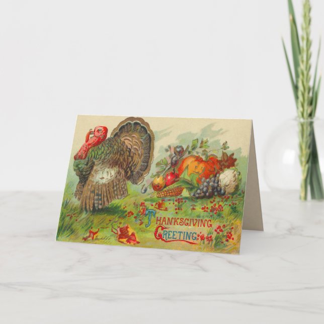 Vintage Thanksgiving Card (Front)