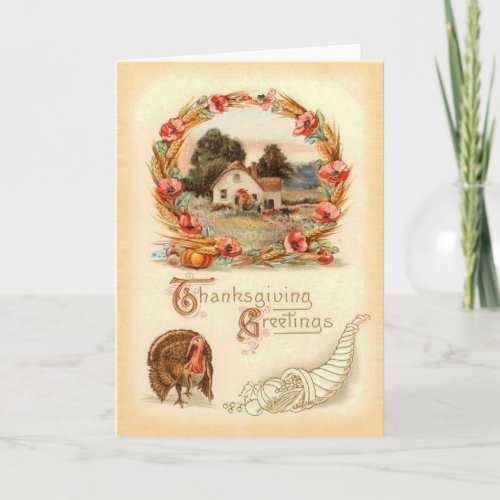 Vintage Thanksgiving Card