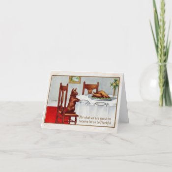 Vintage Thanksgiving Card by Vintage_Obsession at Zazzle