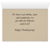 Vintage Thanksgiving Card (Inside Horizontal (Bottom))