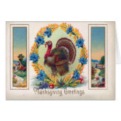 Vintage Thanksgiving Card (Front Horizontal)