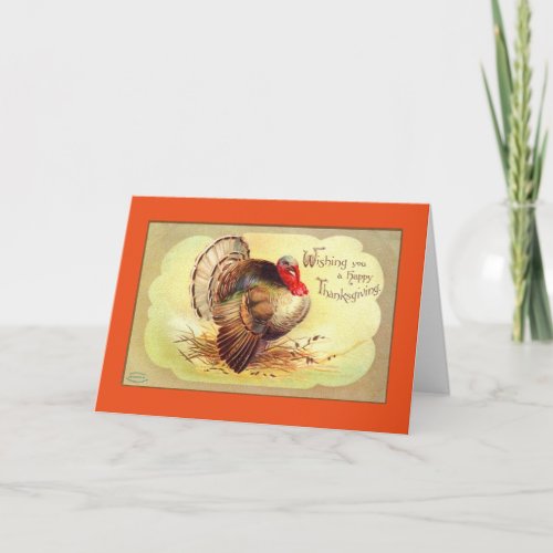 Vintage Thanksgiving Card For Parents