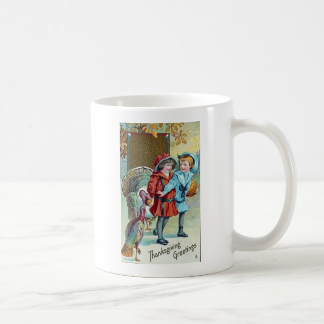 Vintage Thanksgiving Coffee Mug (Right)