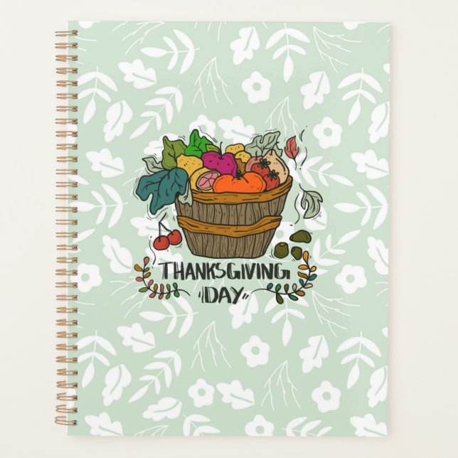 Vintage Thanksgiving Day Design Planner (Front)