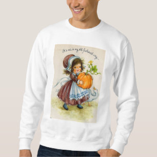 Vintage Thanksgiving Day Girl Sweatshirt