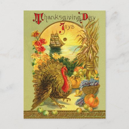 Vintage Thanksgiving Day Postcard