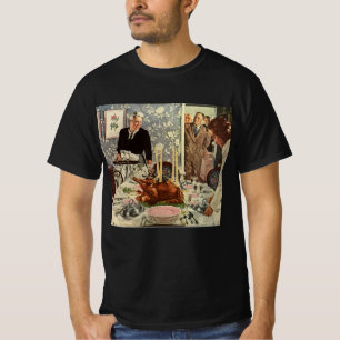 Vintage Thanksgiving Day Turkey Dinner with Family T-Shirt