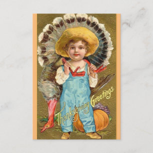 Vintage Thanksgiving Dinner Invitations