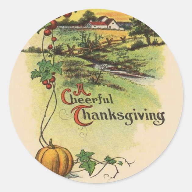 Vintage Thanksgiving | Farm Stickers
