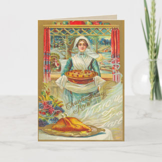 Vintage Thanksgiving Feast Card