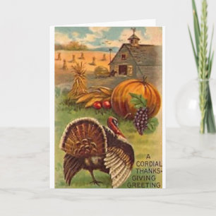 Vintage Thanksgiving Greeting Card