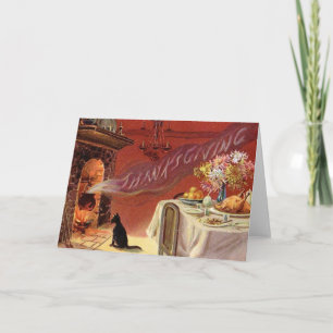 Vintage Thanksgiving Greeting Card