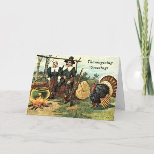 Vintage Thanksgiving Greeting Card