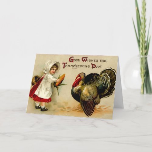 Vintage Thanksgiving Greeting Card