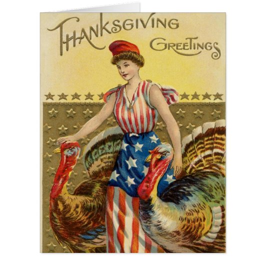 Vintage Thanksgiving Greeting Cards (Front)