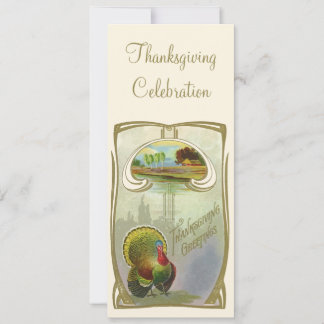Vintage Thanksgiving Greetings Invitation