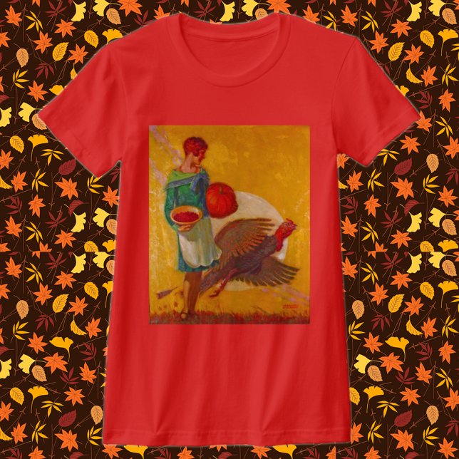 Vintage Thanksgiving Harvest Illustration  T-Shirt (Creator Uploaded)