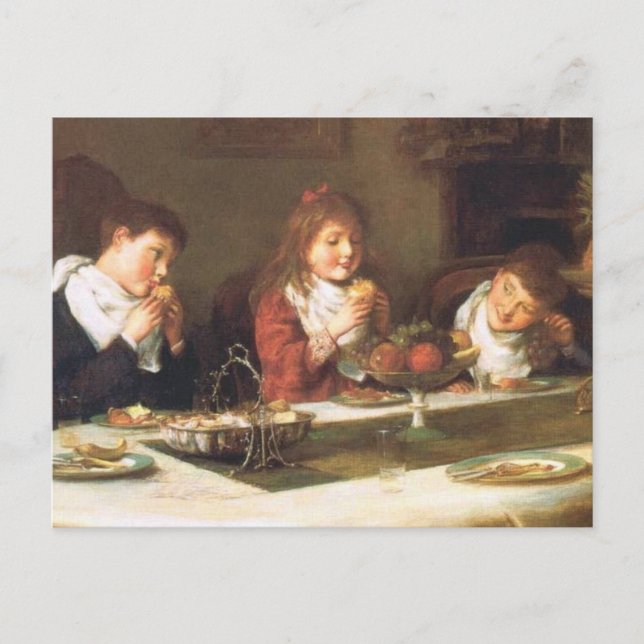 Vintage Thanksgiving Holiday Postcard (Front)