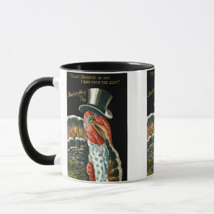 Vintage Thanksgiving Humorous Turkey  Mug