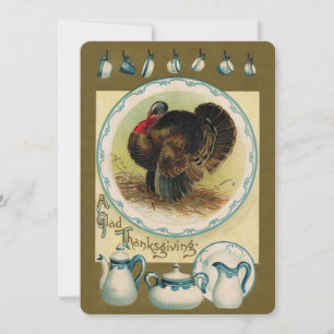 Vintage Thanksgiving Informal Invitation