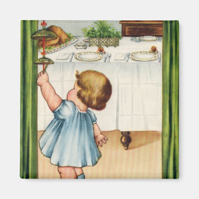 Vintage Thanksgiving Magnet (Front)