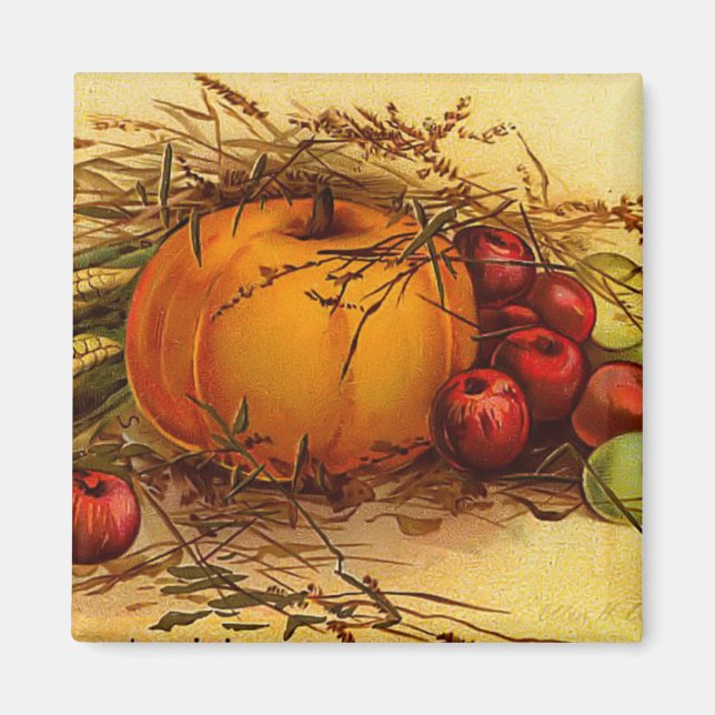 Vintage Thanksgiving Magnet (Front)