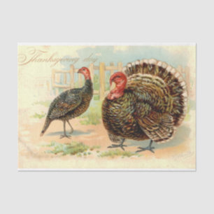 Vintage Thanksgiving Mix Series Design 19 Tissue Paper