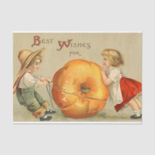 Vintage Thanksgiving Mix Series Design 9 Tissue Paper