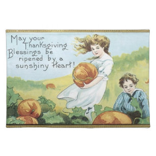 vintage Thanksgiving placemat