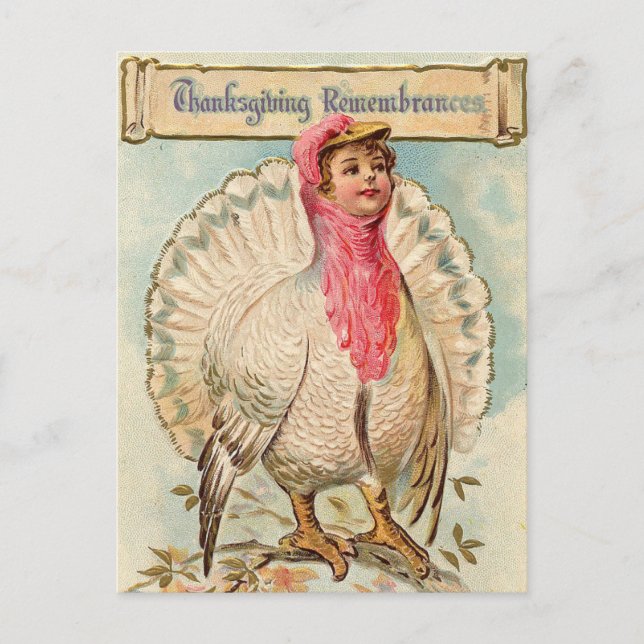 Vintage Thanksgiving Postcard (Front)