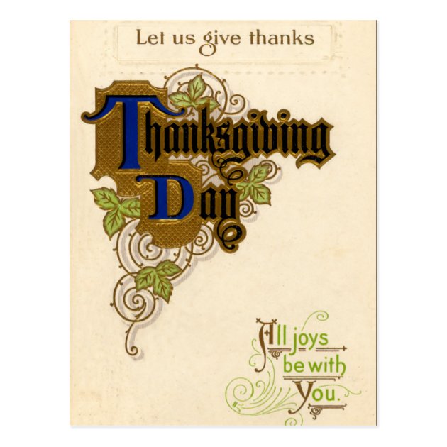 Vintage Thanksgiving Postcard