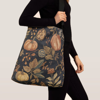 Vintage, Thanksgiving, Pumpkins Season Crossbody Bag