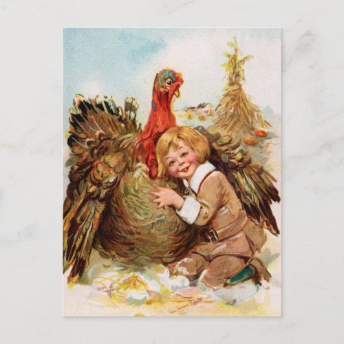 Vintage Thanksgiving Turkey Holiday Postcard