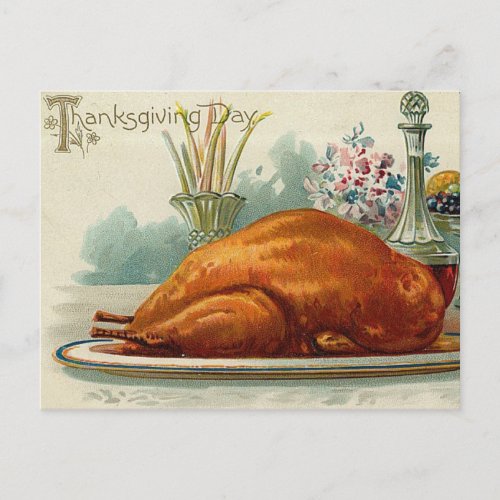 Vintage Thanksgiving Turkey Holiday Postcard