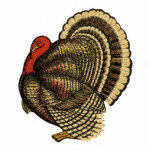 Vintage Thanksgiving Turkey Pin Statuette at Zazzle