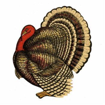 Vintage Thanksgiving Turkey Pin Statuette by lkranieri at Zazzle