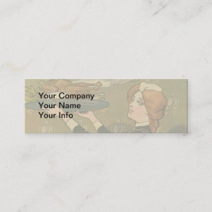 Vintage Thanksgiving Victorian Turkey Dinner Mini Business Card